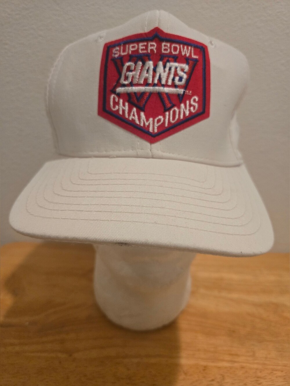 Vintage 1991 NY Giants Superbowl XXV Championship Hat White